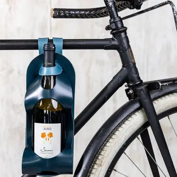 Fiets wijnflestas | Luxe leren Fleshouder | Geweldig product