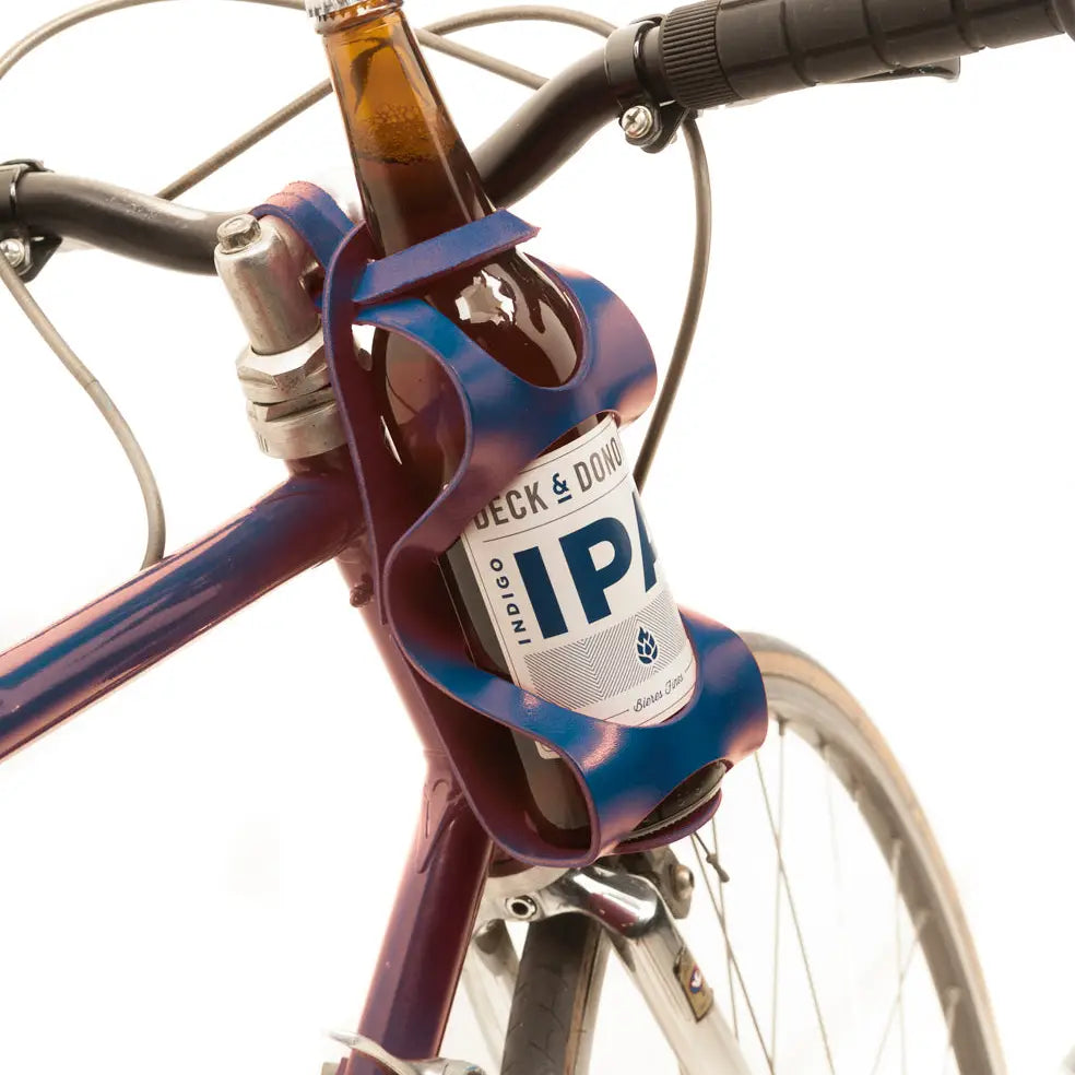 Fiets flestas | Luxe leren Fleshouder | Geweldig product
