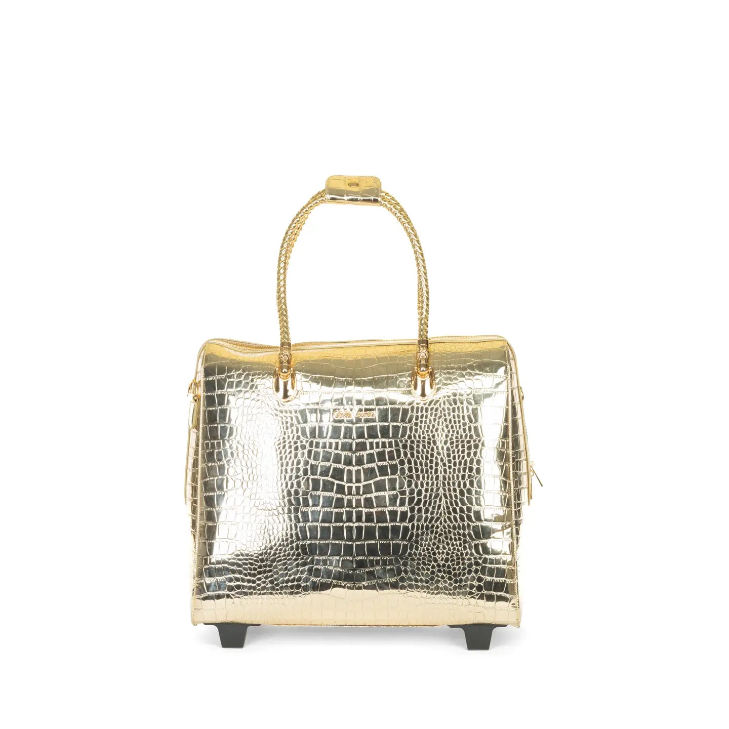 Croco gouden Labtoptrolley | Golden Ladies | Reizen