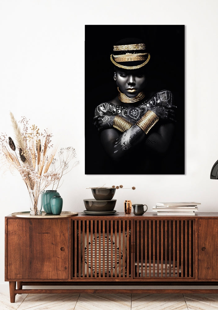 Mysterious Beauty | Glasplaat | 80 x 120 cm