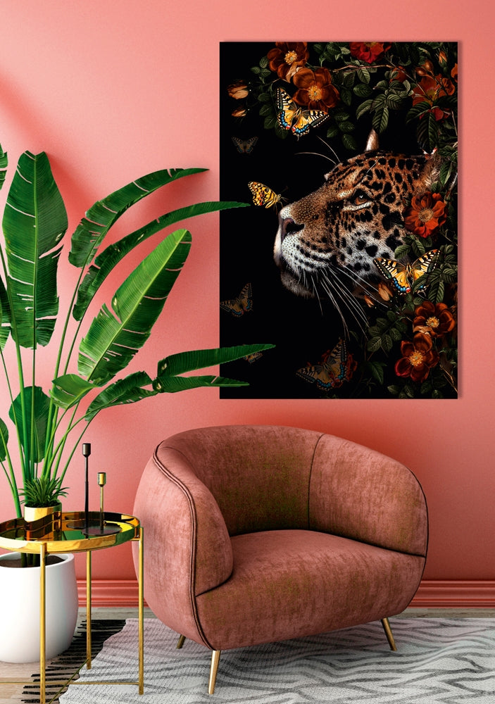 Colour Leo Glitter | Glasplaat | 80 x 120  cm
