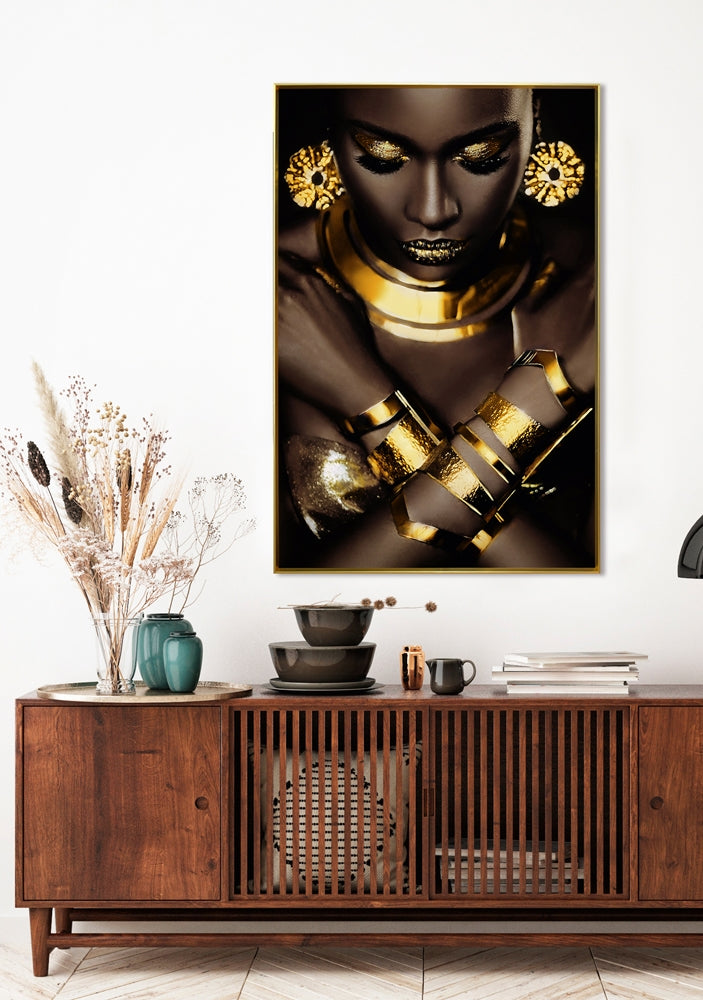 New Golden Beauty | Glasplaat | 80 x 120 cm