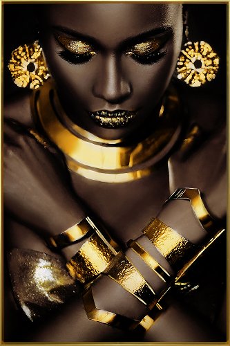 New Golden Beauty | Glasplaat | 80 x 120 cm