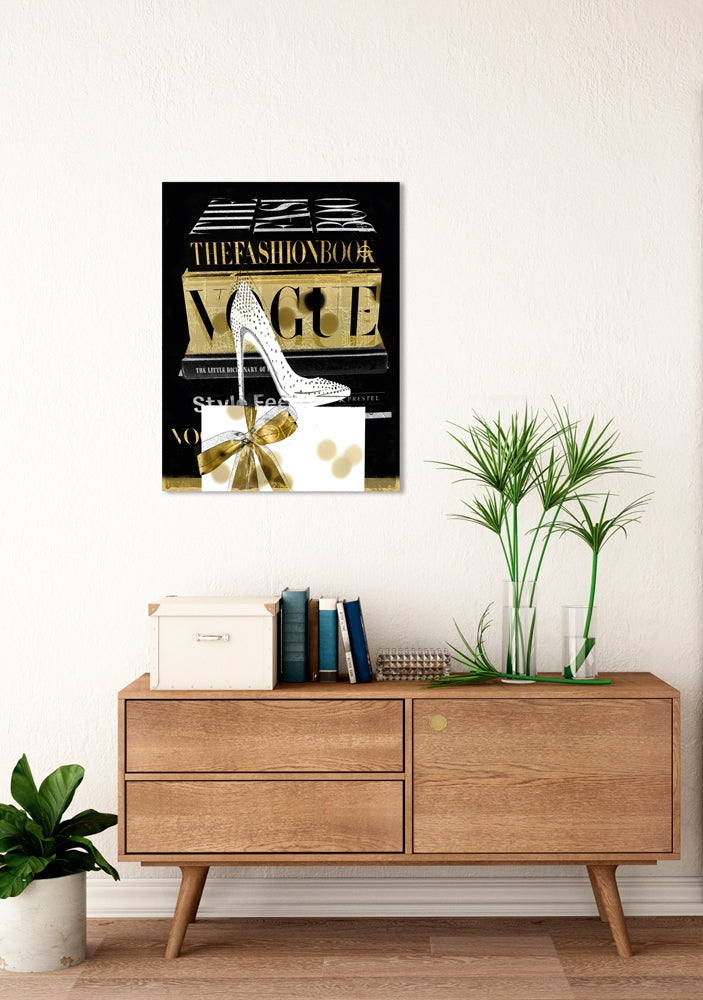 Fashion book High Heel I | Glasplaat | 60 x 80 cm