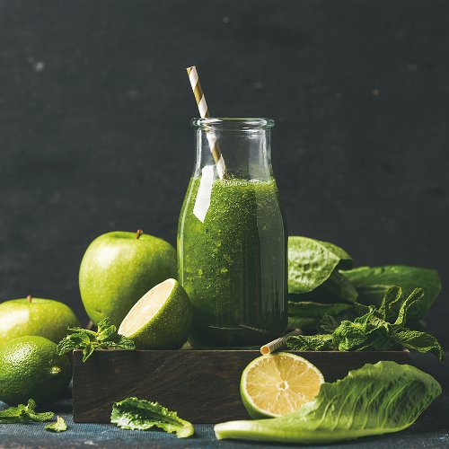 Green Smoothie | Glasplaat | 60 x 60 cm