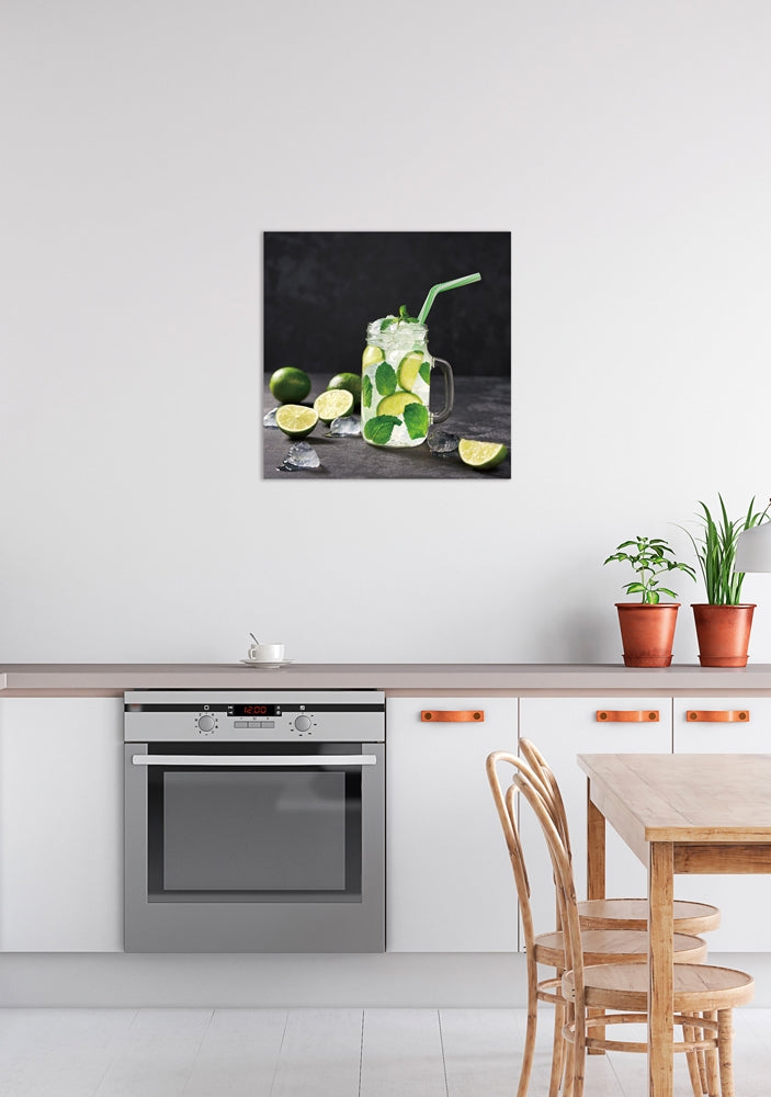 Citroen frisdrank | Glasplaat | 60 x 60 cm