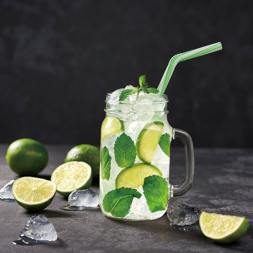 Citroen frisdrank | Glasplaat | 60 x 60 cm