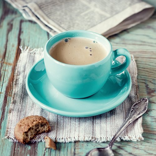 Kopje koffie glazenwasser | Glasplaat | 60 x 60 cm