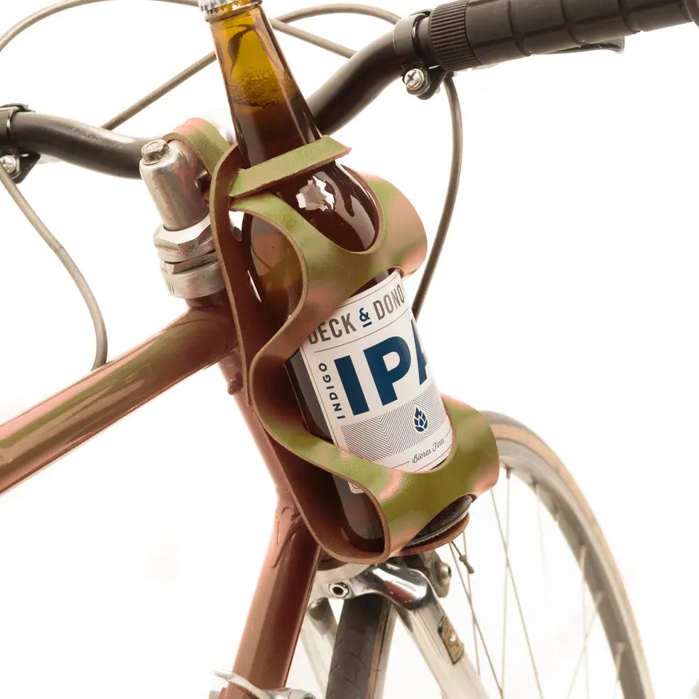 Fiets flestas | Luxe leren Fleshouder | Geweldig product